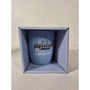 Happy Easter Yall Ceramic Mug 12oz Blue Buffalo Plaid Truck Bunny Greensource
